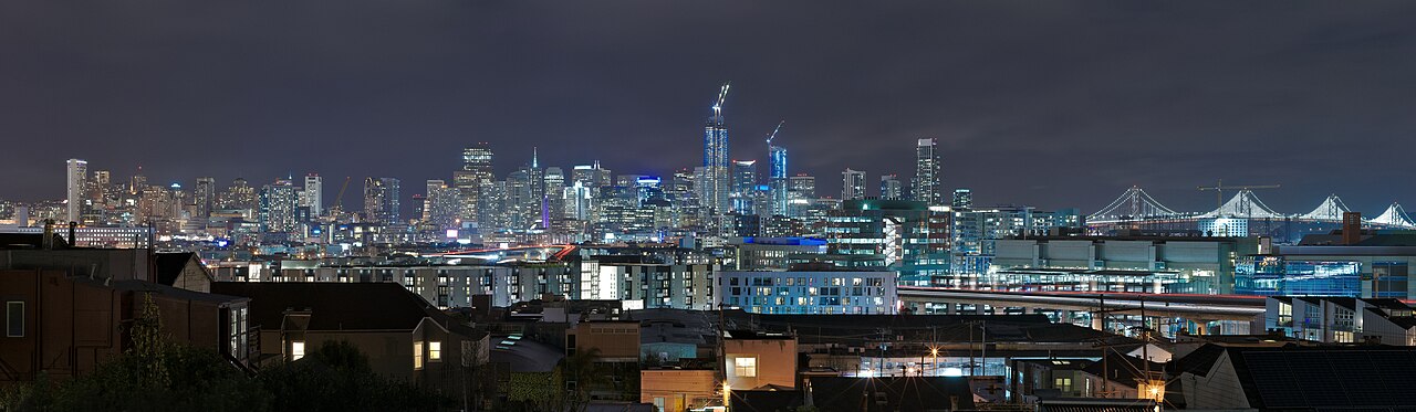 Skyline and bay views from Potrero Hill photo