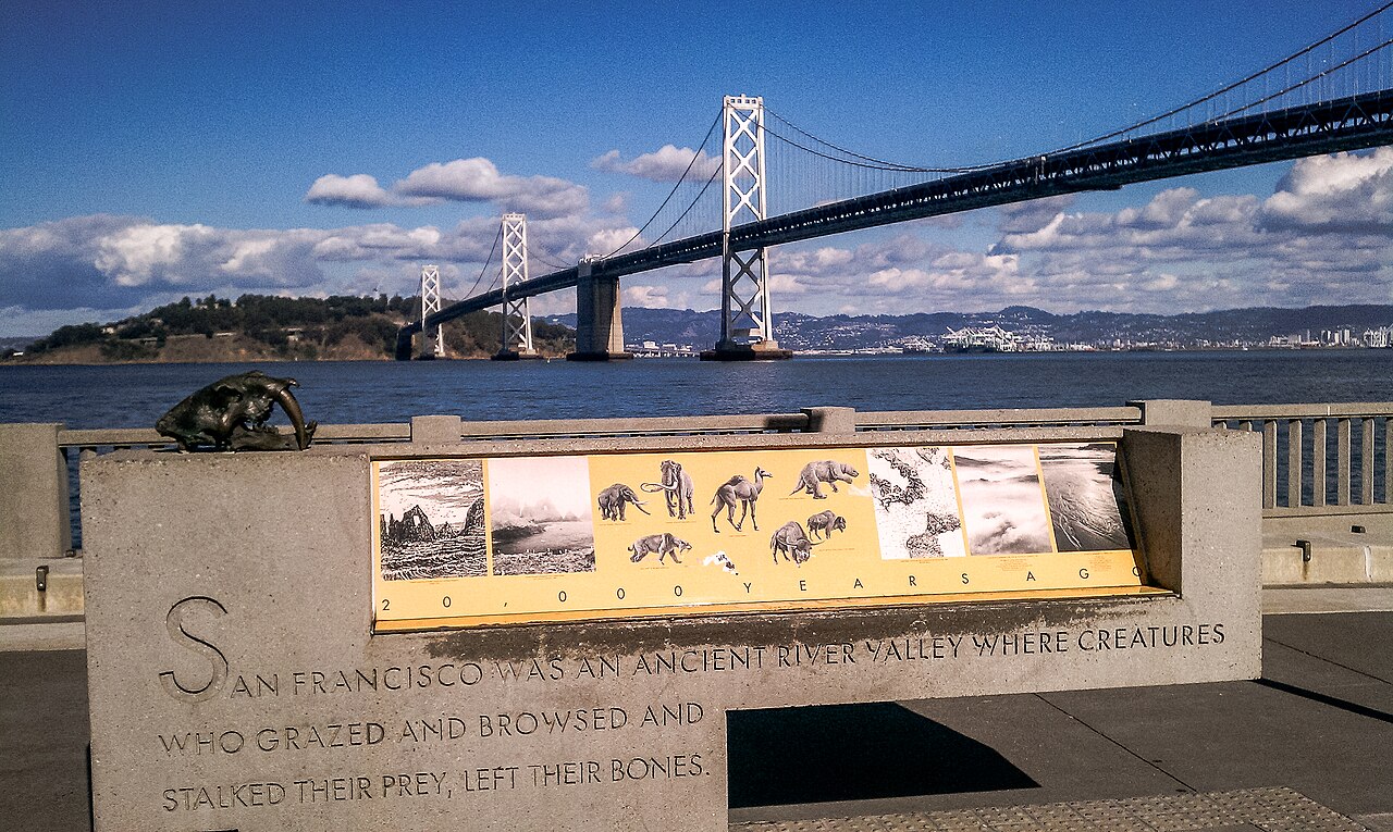 Rincon Park along the Embarcadero with the Bay Bridge photo