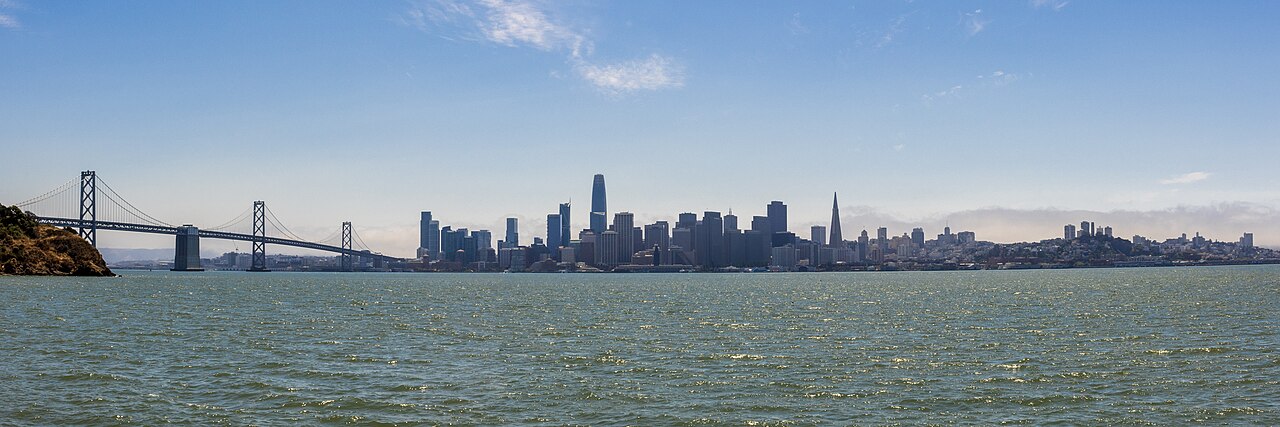 San Francisco skyline seen from Treasure Island photo