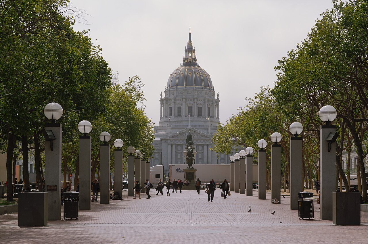 U.N. Plaza leading up to City Hall in the Civic Center photo